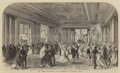 Der Zeichensaal der Königin, Haupteingangshalle, Buckingham Palace